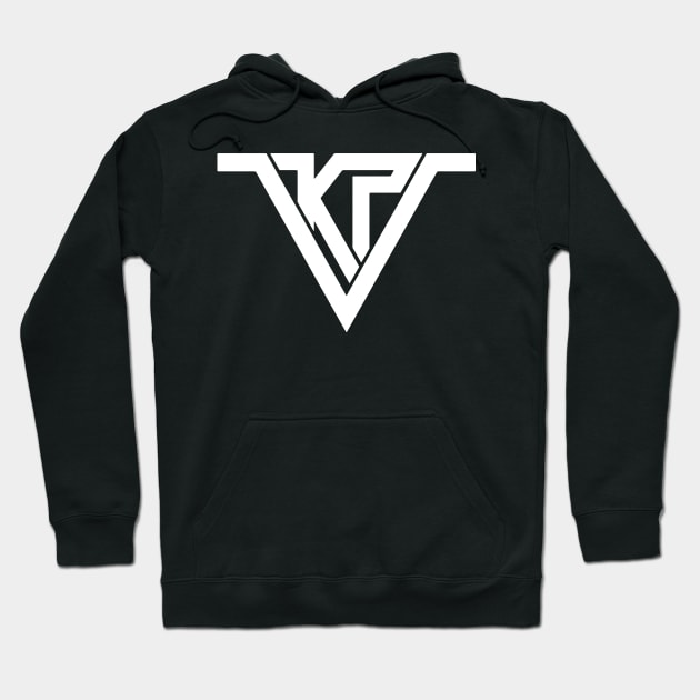 White Logo (Centered Chest) Hoodie by KP5ive